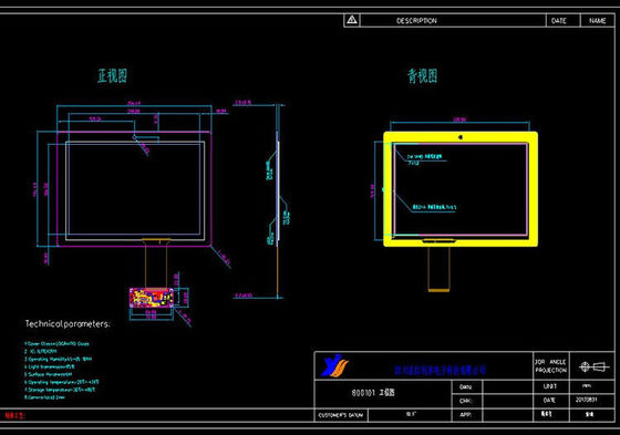 10.1 pollici USB PCAP touch panel per il controllo industriale Computer tutto in uno ad alta sensibilità