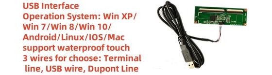 43 pollici schermo touch a 10 punti con schermo a contatto capacitivo Interfaccia USB Struttura G+G