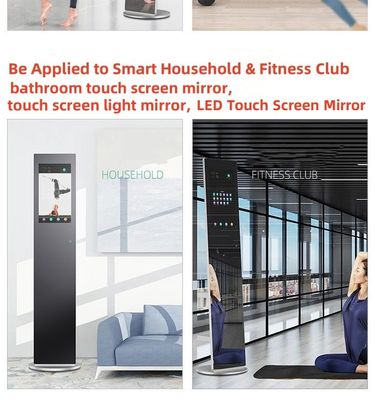 Vendita di fabbrica Dispositivo multi-touch proiettato capacitivo (PCAP) touch screen pannello a prova d'acqua a prova di olio Smart Mirror Touch Panel per fitness club e Smart Home bagno touch screen luce specchio