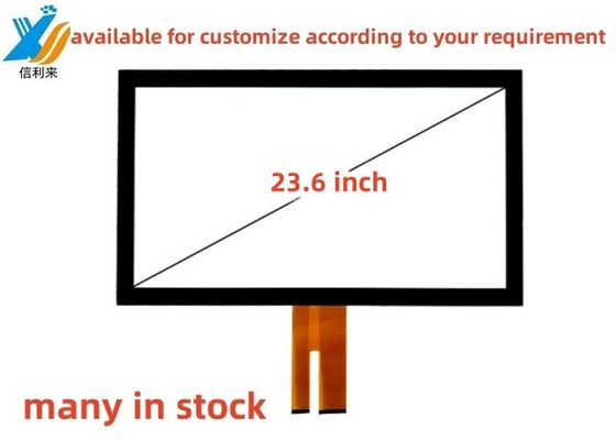 23.6 pollici Multi touch USB proiettato capacitivo (PCAP) GG touch screen panel lcd led monitor personalizzabile AR AG AF impermeabile a olio penna a contatto per l'istruzione medica industriale Smart Home Ordinare i pasti