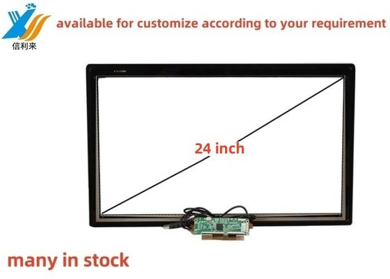 24 pollici Multi touch proiettato USB capacitivo (PCAP) GG GFF pannello touch screen personalizzato AR AG AF impermeabile a olio guanto penna touch lcd display led monitor per l'istruzione Pasto Ordinazione smart home