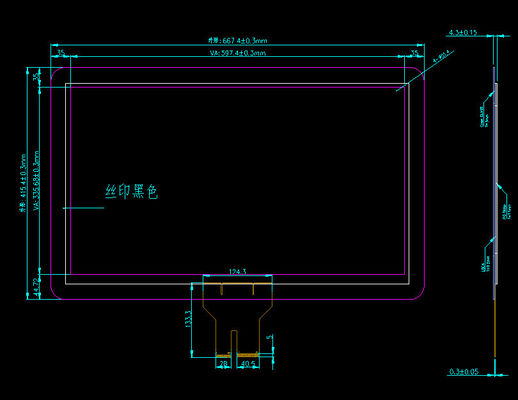 27 pollici schermo touch capacitivo con tipo di interfaccia USB per interfacce industriale uomo-macchina