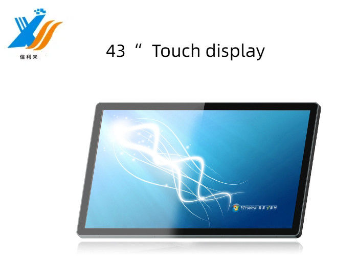 43" VGA HDMI Interfaccia Touch Screen Display Multi Point PCAP Touch Screen LCD personalizzare impermeabile impermeabile a olio penna touch finger touch Anti-UV AR AG AF Educazione Commerciale