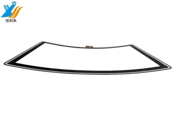 32 pollici pannello tattile curvo multi-touch impermeabile impermeabile all'olio Anti-UV AR / AG / AF personalizzabile per display commerciale