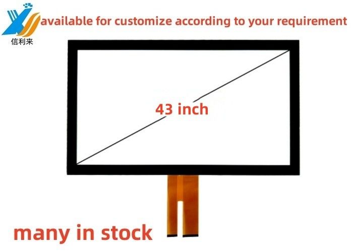 43 pollici Multi touch proiettato capacitivo (PCAP) GG GFF touch screen pannello impermeabile olio impermeabile penna touch guanto touch lcd display led monitor anti-UV personalizzato per giochi di educazione medica industriale