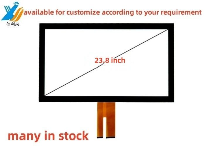 23.8 pollici Multi touch USB proiettato capacitivo (PCAP) GG GFF touch screen panel AR AG AF impermeabile a olio pen touch lcd display led monitor personalizzato per l'istruzione medica industriale vending