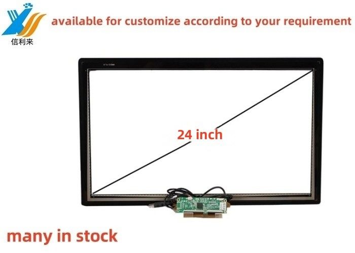 24 pollici Multi touch proiettato USB capacitivo (PCAP) GG GFF pannello touch screen personalizzato AR AG AF impermeabile a olio guanto penna touch lcd display led monitor per l'istruzione Pasto Ordinazione smart home