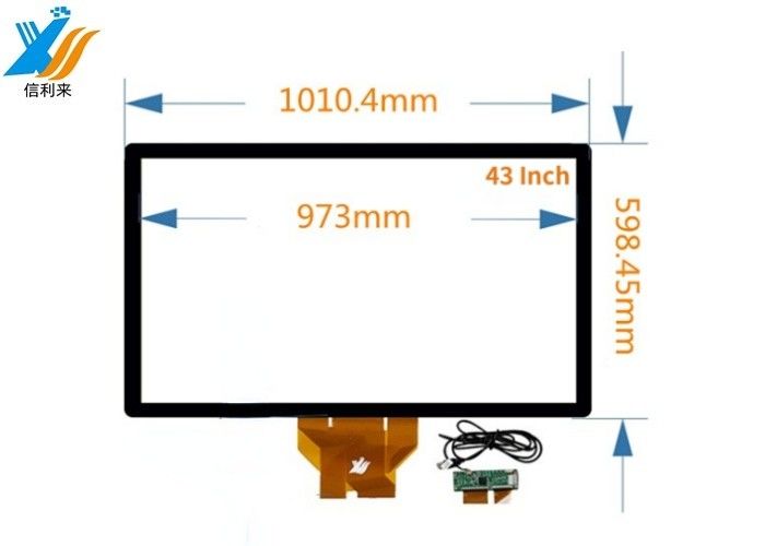 43" pannello touch capacitivo multi-touch personalizzabile con monitor BOE LG IC per video interattivo HMI educazione chiosco self-service tablet cassa POS