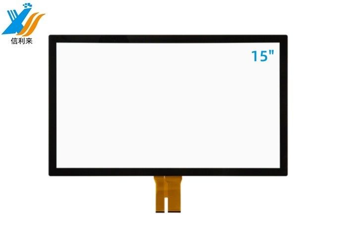 15 pollici G + G Multi touch screen panel con tecnologia capacitiva personalizzato impermeabile impermeabile all'olio per bancomat istruzione smart home