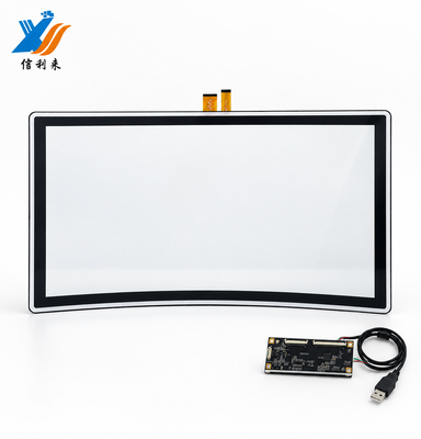 Prezzo buono 32 pollici curvo touch panel resistente agli graffi Multi dispositivo touch monitor In linea